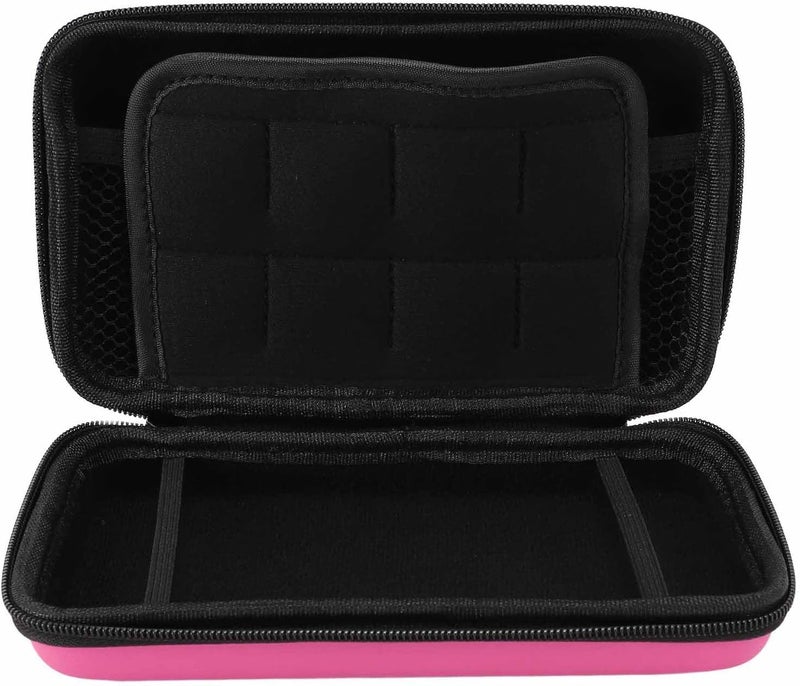 Ashata Carrying Case for 3DS for New 3DS XL for New 2DS XL, Hard Protective Shell Travel Case for Edition for New 2DS XL with 8 Game Slot Inner Pocket (Pink) - Image 1